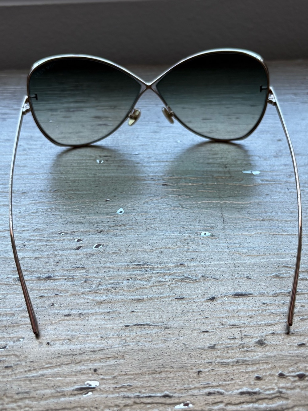 Tom Ford Nickie TF 842 Gradient Brown Sunglasses - Picture 3 of 8